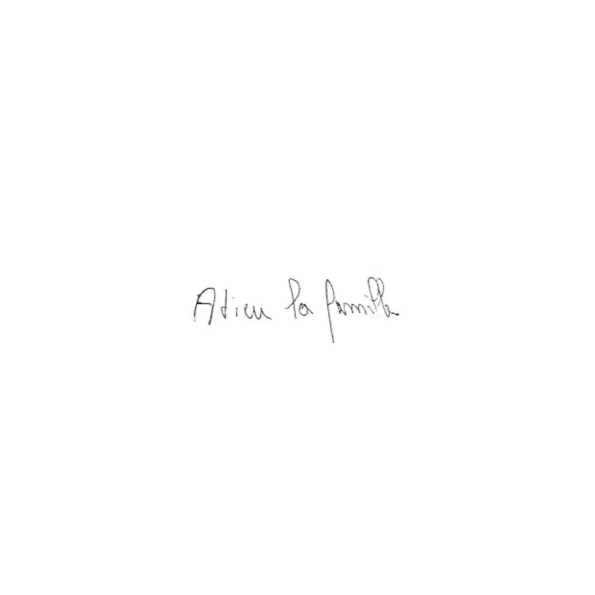 Adieu la famille